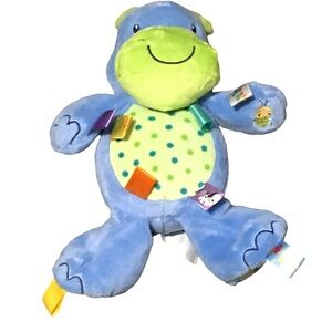 Taggies Hippo Plush Baby Stuffie